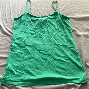 small green tank top- loft